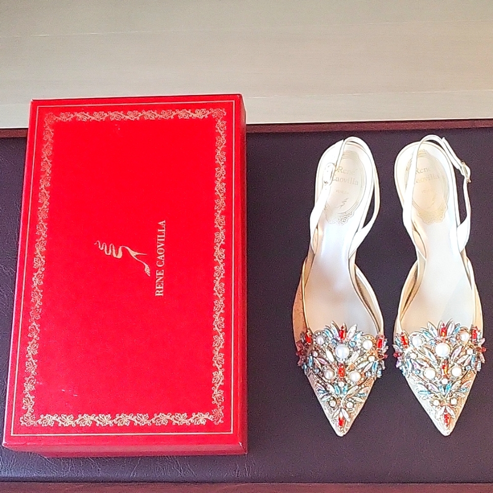 Rene Caovilla slingback sandals